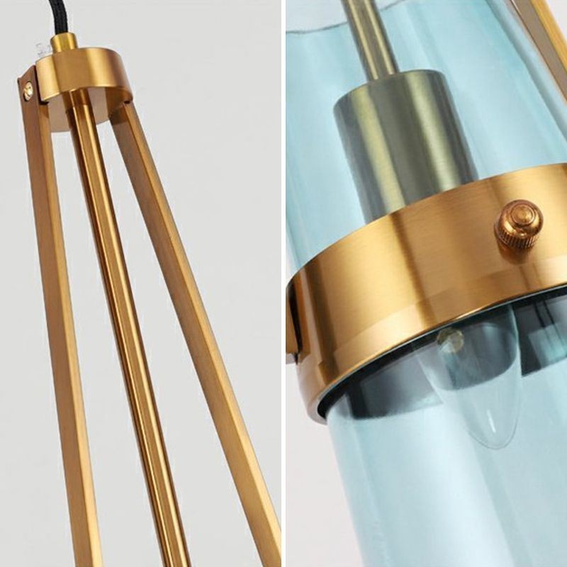 Wassertropfen Glas Pendelleuchte Moderne minimalistische Schmiedeeisen kleine Deckenleuchte