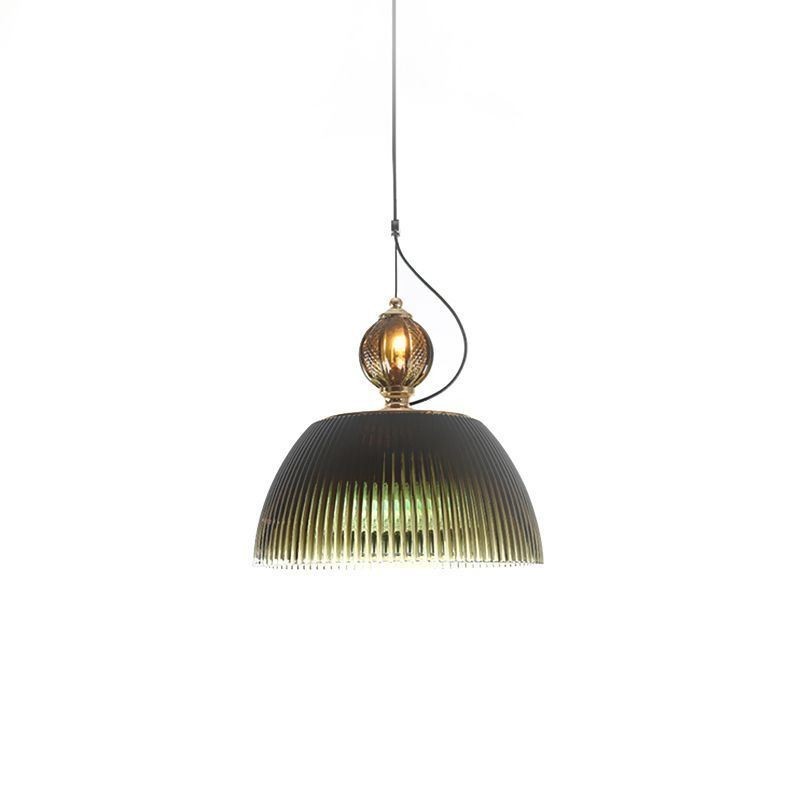 Faltenrock Glas Pendelleuchte Moderne minimalistische Schmiedeeisen kleine Deckenleuchte