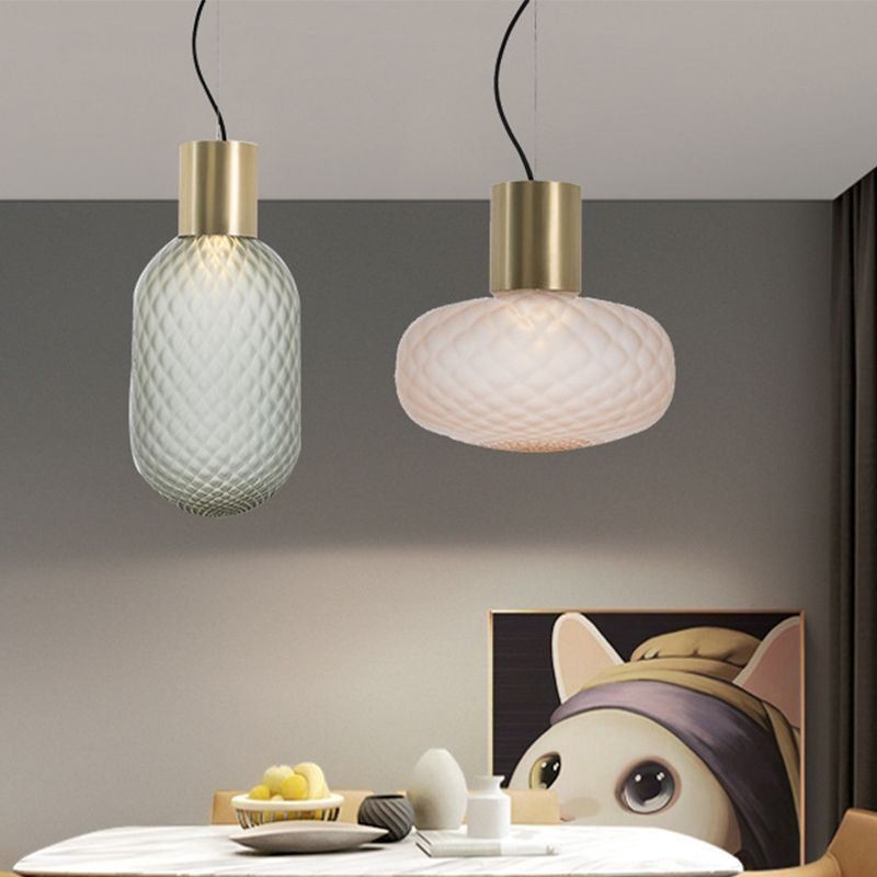 Gitterglas Pendelleuchte Moderne Eisen Einfache Deckenleuchte