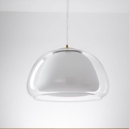 Pendelleuchte Moderne einfache klare Glaspudding-Deckenleuchte