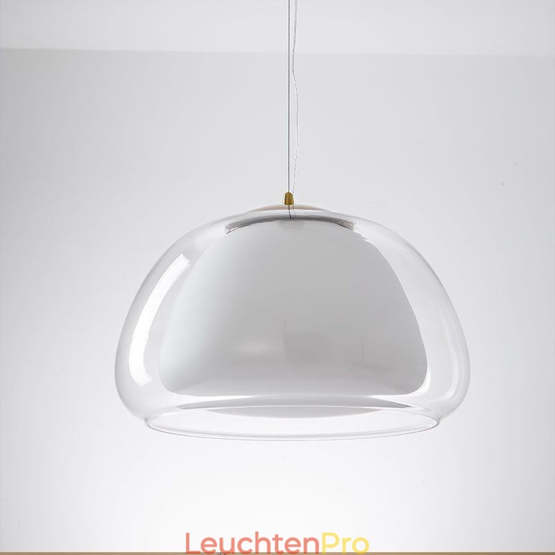 Pendelleuchte Moderne einfache klare Glaspudding-Deckenleuchte