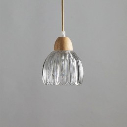 Glas Pendelleuchte Retro Pastoralen Stil Insel Deckenleuchte Gummi Holz Dekorative Lampe
