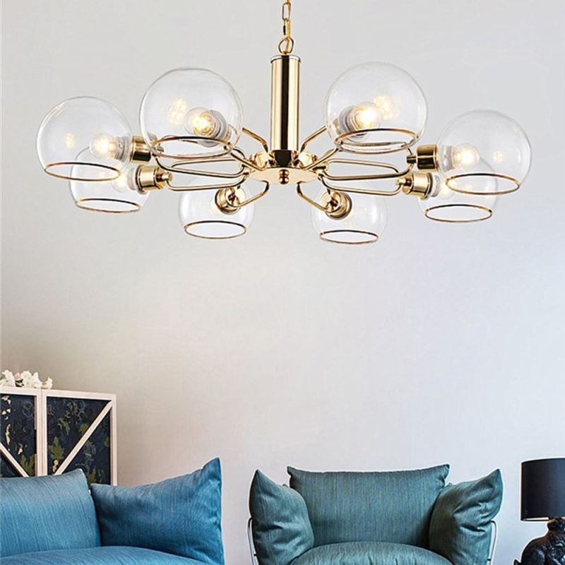 Glas Pendelleuchte Moderne Minimalistische Schmiedeeisen Deckenleuchte