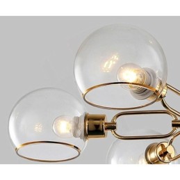 Glas Pendelleuchte Moderne Minimalistische Schmiedeeisen Deckenleuchte