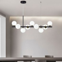 Pendelleuchte Moderne einfache magische Bohnen Molekular Schmiedeeisen Glas Deckenleuchte