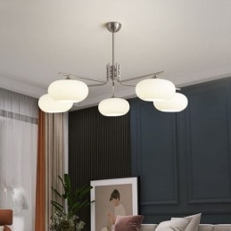 Nordische Glaspendelleuchte Kreative Schmiedeeisen-Deckenleuchte