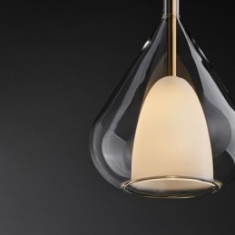 Pendelleuchte Moderne minimalistische Doppelglas-Deckenleuchten