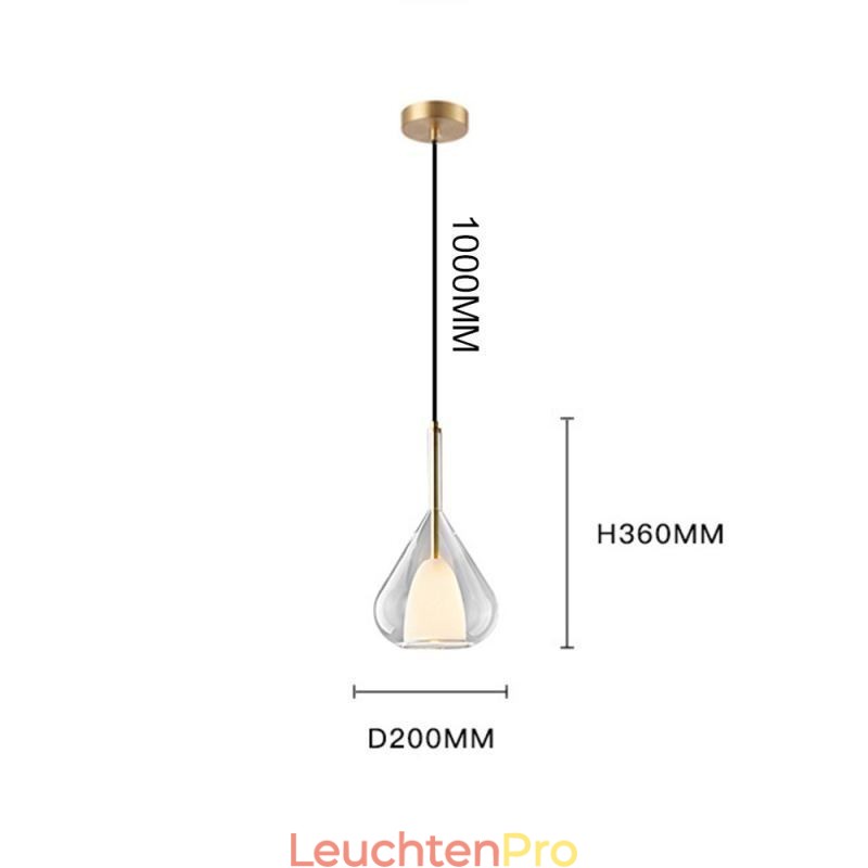 Pendelleuchte Moderne minimalistische Doppelglas-Deckenleuchten
