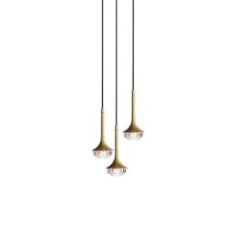Moderne Pendelleuchte aus Glas, Deckenleuchte aus Schmiedeeisenglas