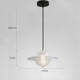 Moderne Deckenleuchte in Form einer Pendelleuchte aus Glas