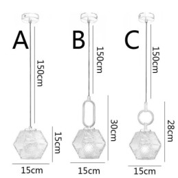 Moderne Pendelleuchte aus Glas für Zuhause, kreative Pendelleuchte
