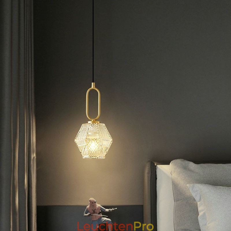 Moderne Pendelleuchte aus Glas für Zuhause, kreative Pendelleuchte