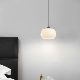 Moderne Glas Pendelleuchte Kürbis Design Pendelleuchte
