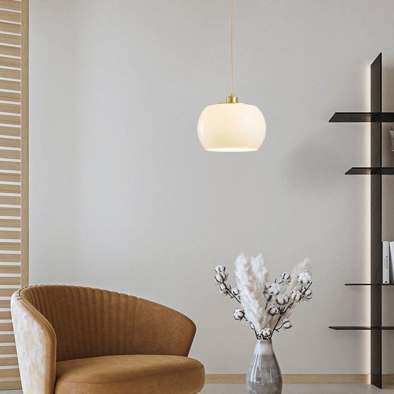 Moderne Glas Pendelleuchte Kürbis Design Pendelleuchte