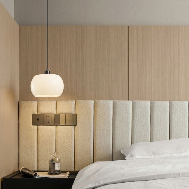 Moderne Glas Pendelleuchte Kürbis Design Pendelleuchte
