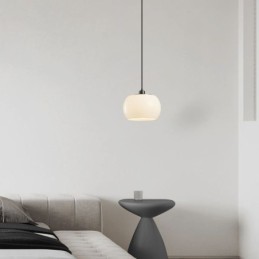 Moderne Glas Pendelleuchte Kürbis Design Pendelleuchte