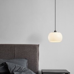 Moderne Glas Pendelleuchte Kürbis Design Pendelleuchte