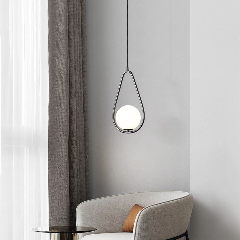 Moderne Globus Pendelleuchte Glas Wassertropfen Pendelleuchte