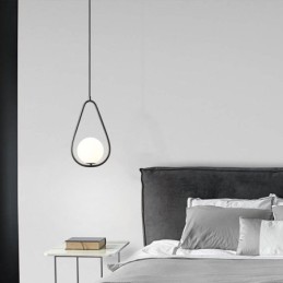 Moderne Globus Pendelleuchte Glas Wassertropfen Pendelleuchte