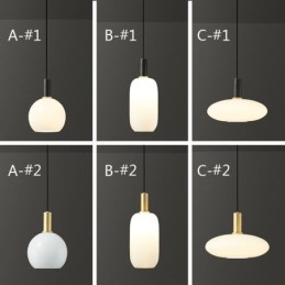 Moderne einfache Pendelleuchte Glas Pendelleuchte