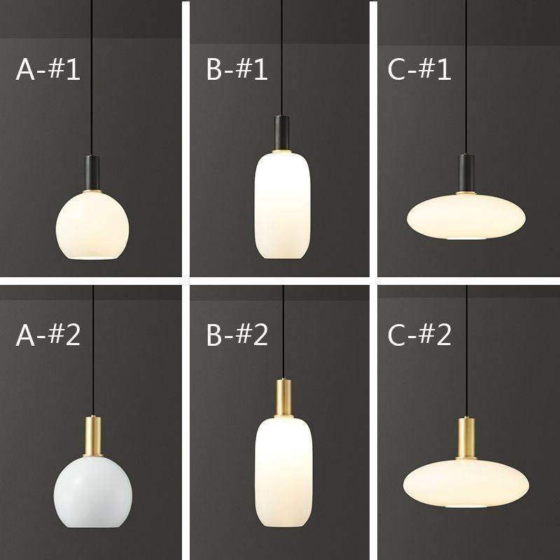 Moderne einfache Pendelleuchte Glas Pendelleuchte
