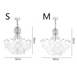 Europäische Glas Pendelleuchte Postmoderne Jakobsmuschel Hängeleuchte