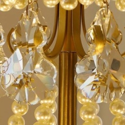 Elegante Glas-Pendelleuchte Blatt-Hängeleuchte