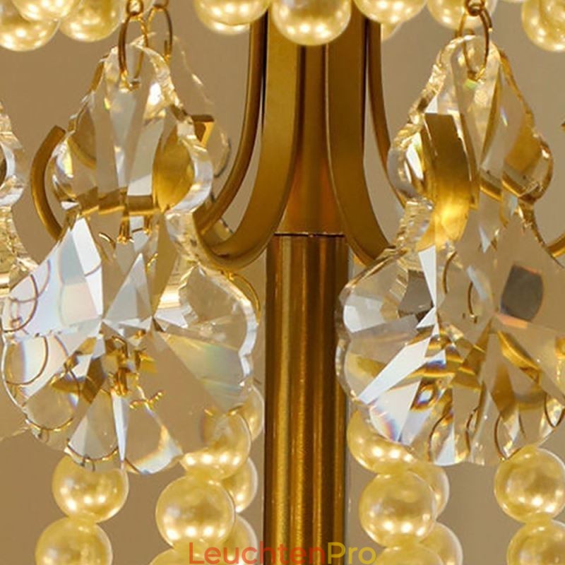 Elegante Glas-Pendelleuchte Blatt-Hängeleuchte