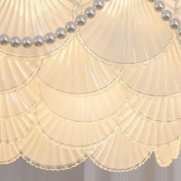 Europäische Glaspendelleuchte Elegante Jakobsmuschel-Hängeleuchte