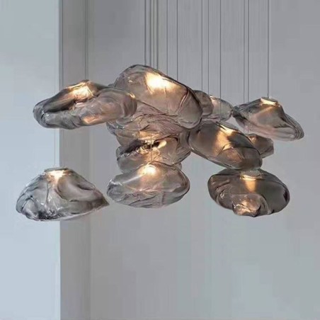 Kreative nordische Pendelleuchte Glas Kronleuchter Kunst Hängeleuchte Kreative nordische Pendelleuchte Glas Kronleuchter Kunst Hängeleuchte
