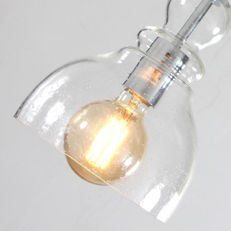 Moderne Eisen Pendelleuchte Kürbis Glas Hängeleuchte