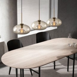 3 Licht Glas Pendelleuchte Klassische Cluster Hängende Beleuchtungskörper Cafe