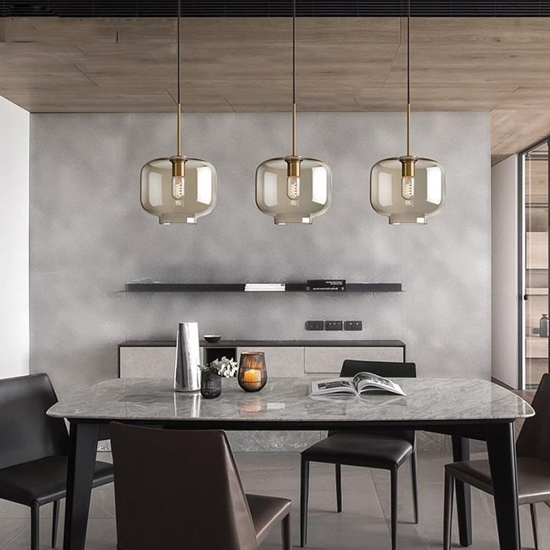 3 Licht Glas Pendelleuchte Klassische Cluster Hängende Beleuchtungskörper Cafe