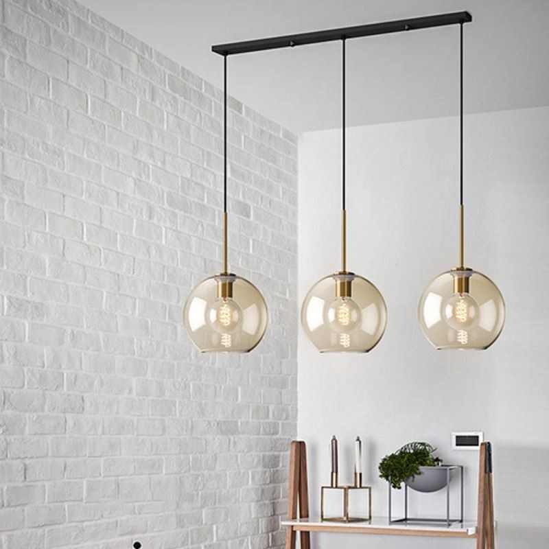 3 Licht Glas Pendelleuchte Klassische Cluster Hängende Beleuchtungskörper Cafe