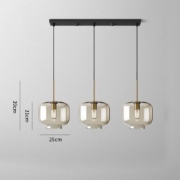 3 Licht Glas Pendelleuchte Klassische Cluster Hängende Beleuchtungskörper Cafe