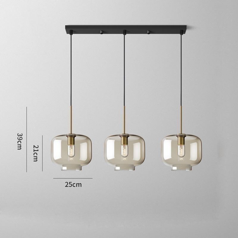 3 Licht Glas Pendelleuchte Klassische Cluster Hängende Beleuchtungskörper Cafe