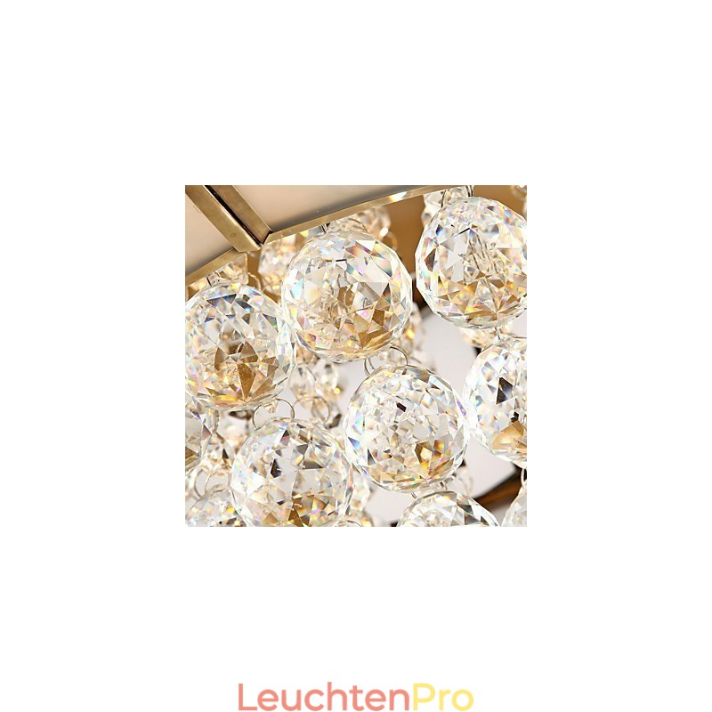 Traditionelle klassische rustikale Lodge Kristall Messing Metall Unterputz