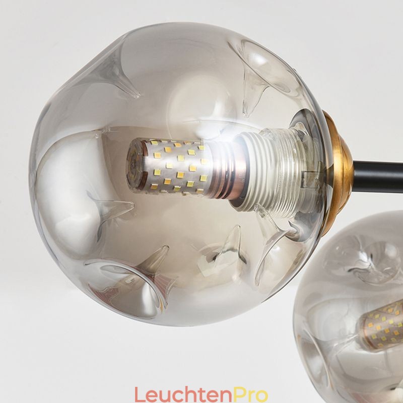 6-flammige moderne Deckenleuchte aus Glas „Magic Bean“