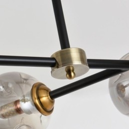 6-flammige moderne Deckenleuchte aus Glas „Magic Bean“