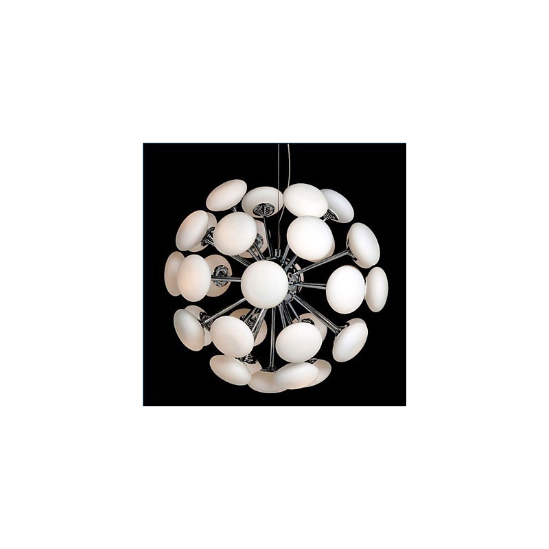 Moderne Yestaurant-Lampe, einfache kreisförmige Pendelleuchte aus Glas im europäischen Stil