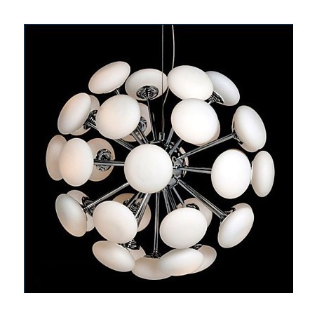 Moderne Yestaurant-Lampe, einfache kreisförmige Pendelleuchte aus Glas im europäischen Stil Moderne Yestaurant-Lampe, einfache kreisförmige Pendelleuchte aus Glas im europäischen Stil
