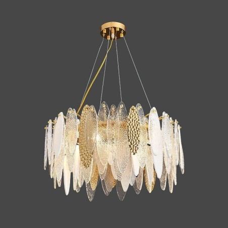 Zeitgenössische, elegante Pendelleuchte aus Glas Zeitgenössische, elegante Pendelleuchte aus Glas