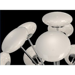 Moderne Yestaurant-Lampe, einfache kreisförmige Pendelleuchte aus Glas im europäischen Stil