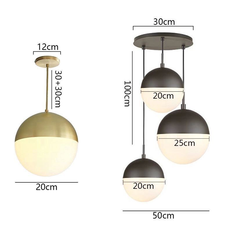 Moderne Glaskugel Pendelleuchte Insel Ideen Lampe