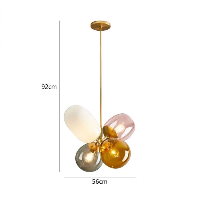 Nordic Einzigartige Pendelleuchte Farbiges Glas Prinzessin Ballon Licht Kinder