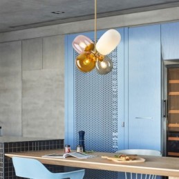 Nordic Einzigartige Pendelleuchte Farbiges Glas Prinzessin Ballon Licht Kinder