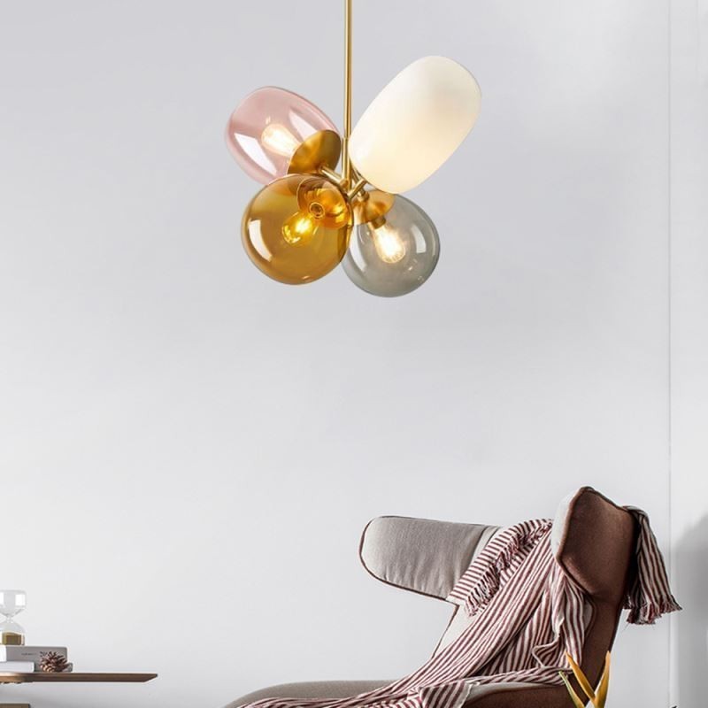 Nordic Einzigartige Pendelleuchte Farbiges Glas Prinzessin Ballon Licht Kinder