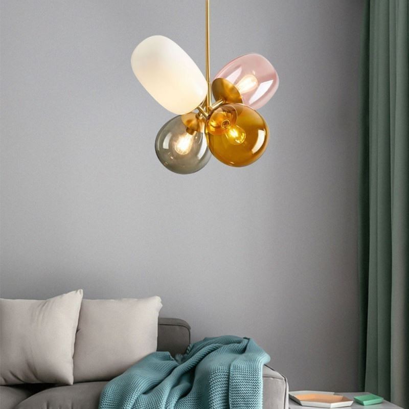 Nordic Einzigartige Pendelleuchte Farbiges Glas Prinzessin Ballon Licht Kinder