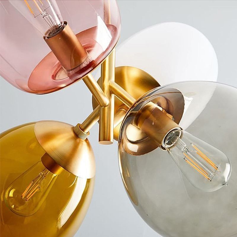 Nordic Einzigartige Pendelleuchte Farbiges Glas Prinzessin Ballon Licht Kinder
