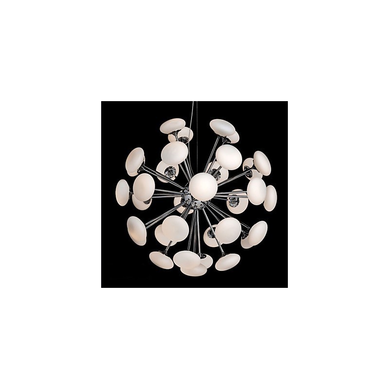 Moderne Yestaurant-Lampe, einfache kreisförmige Pendelleuchte aus Glas im europäischen Stil